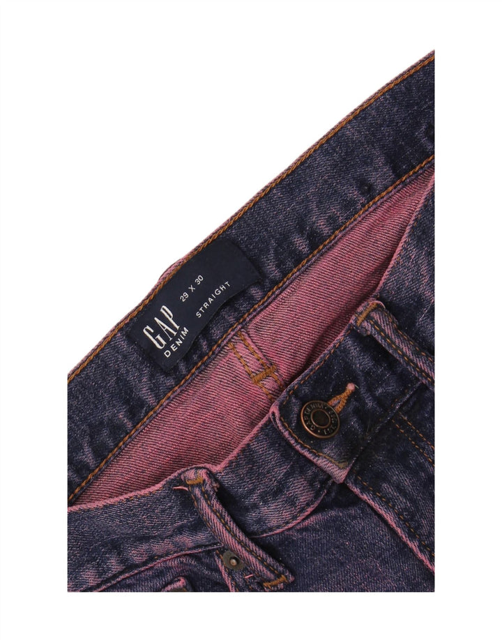 Calça jeans reta masculina GAP W29 L30 algodão roxo