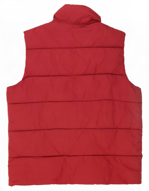 Colete acolchoado masculino Kappa UK 40 grande poliamida vermelha
