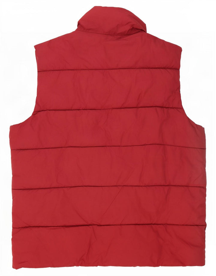 Colete acolchoado masculino Kappa UK 40 grande poliamida vermelha