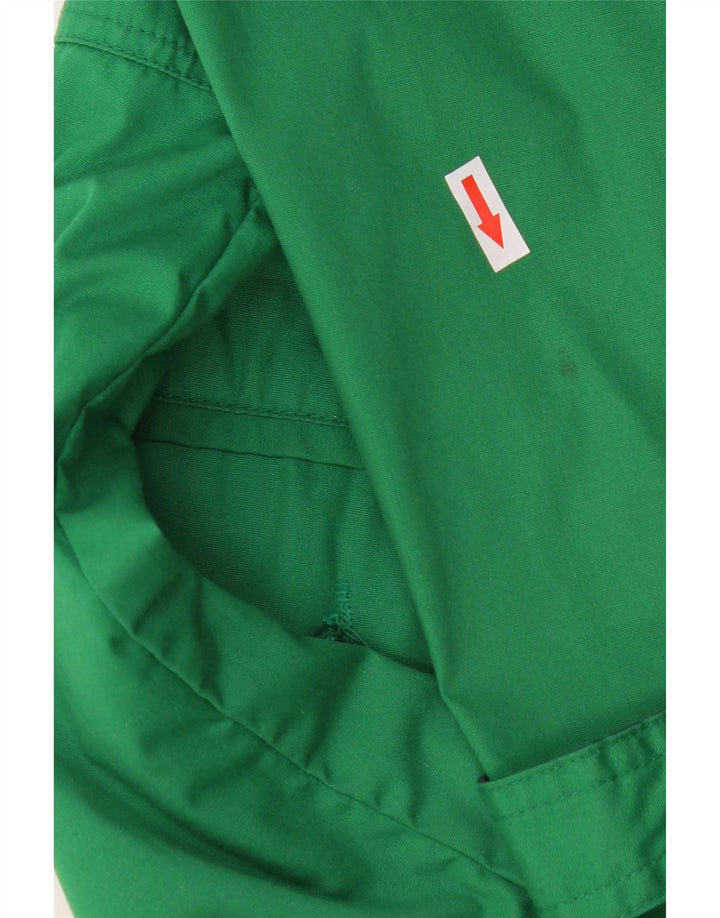 Jaqueta utilitária masculina vintage para iate com ajuste solto Reino Unido 38 poliéster verde médio