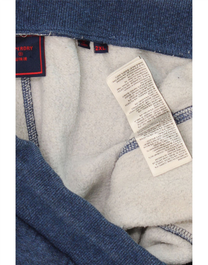 Calça de treino masculina SUPERDRY joggers 2XL algodão azul