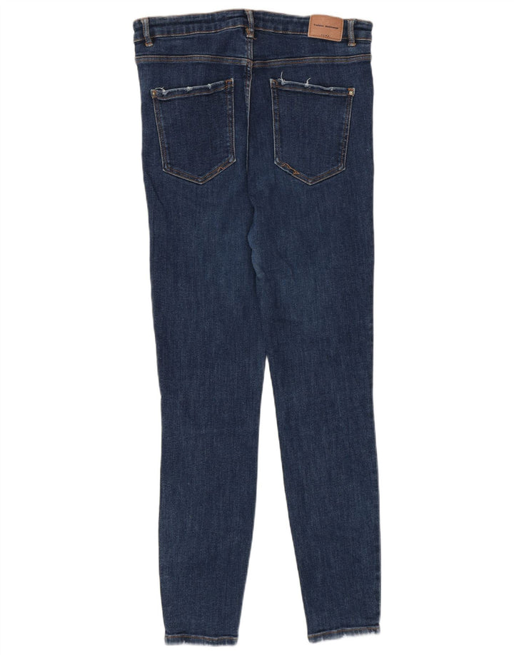 Zara Jeans Skinny Feminino EU 42 Grande W32 L27 Azul