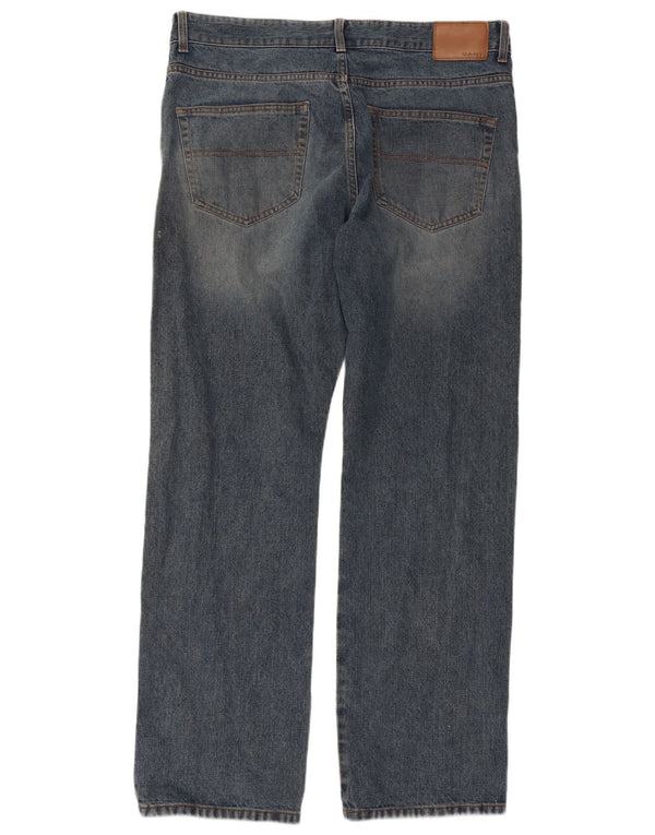 Gant Masculino Jason Regular Fit Straight Jeans W36 L32 Azul Algodão