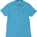 U.S. POLO ASSN. Mens Polo Shirt Large Blue Cotton Vintage U.S. Polo Assn. and Second-Hand U.S. Polo Assn. from Messina Hembry 