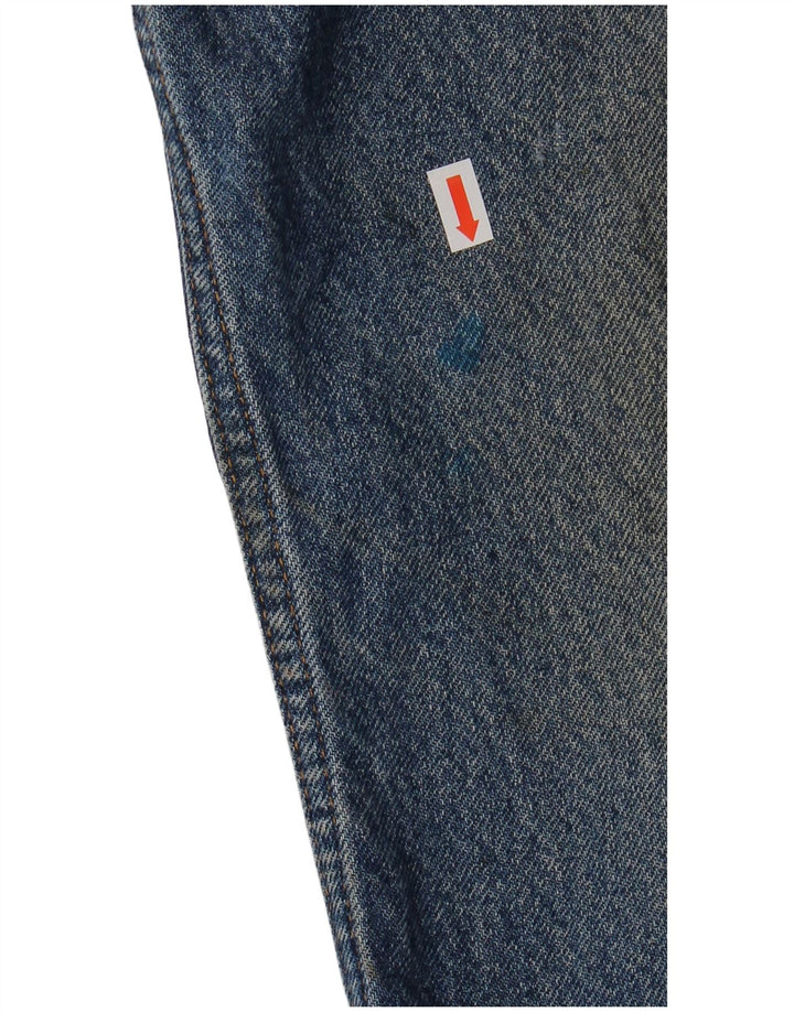 LEVI'S Masculino 505 Straight Jeans W31 L30 Azul Algodão