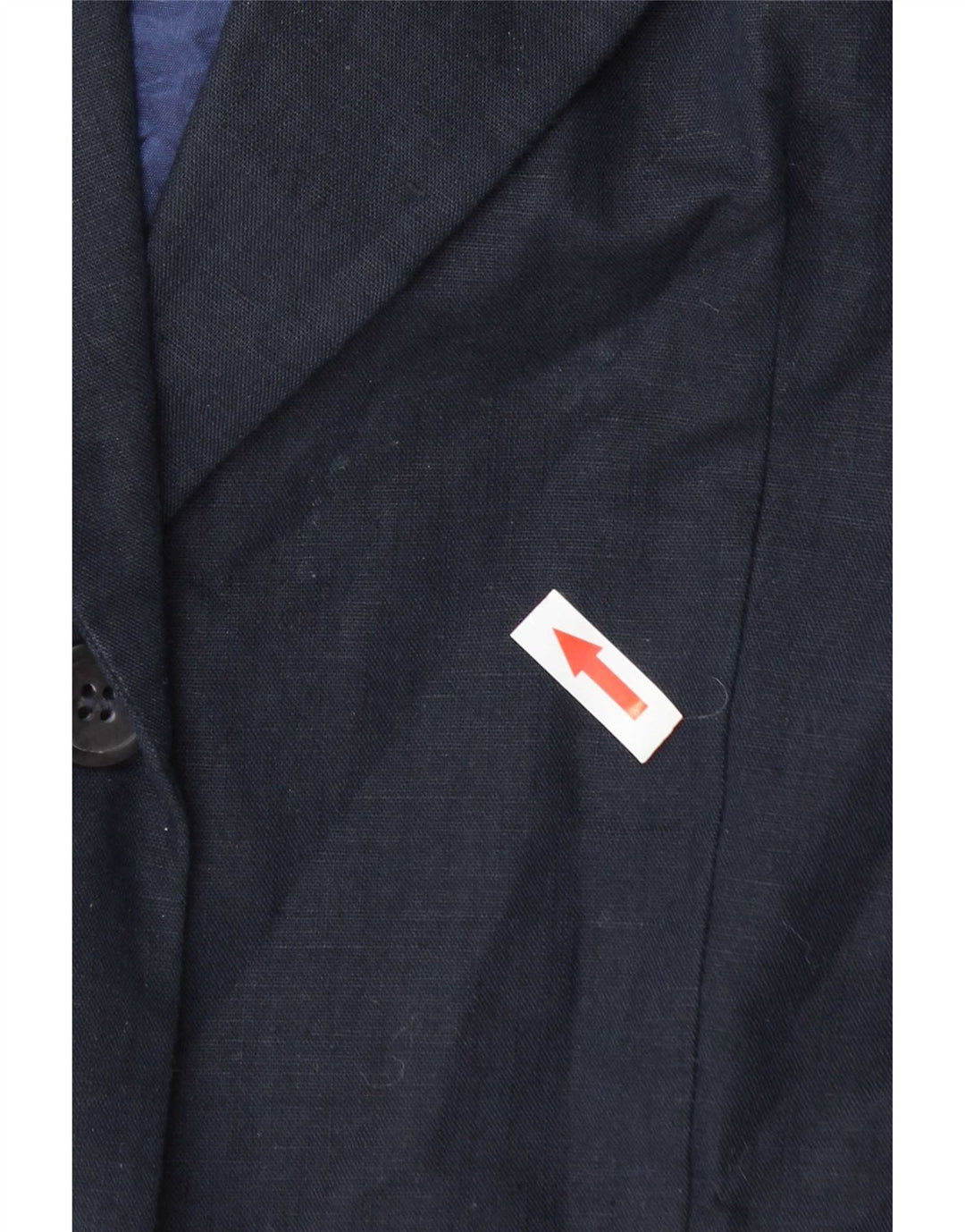 Jaqueta blazer feminina de 2 botões Benetton IT 42 algodão azul marinho médio