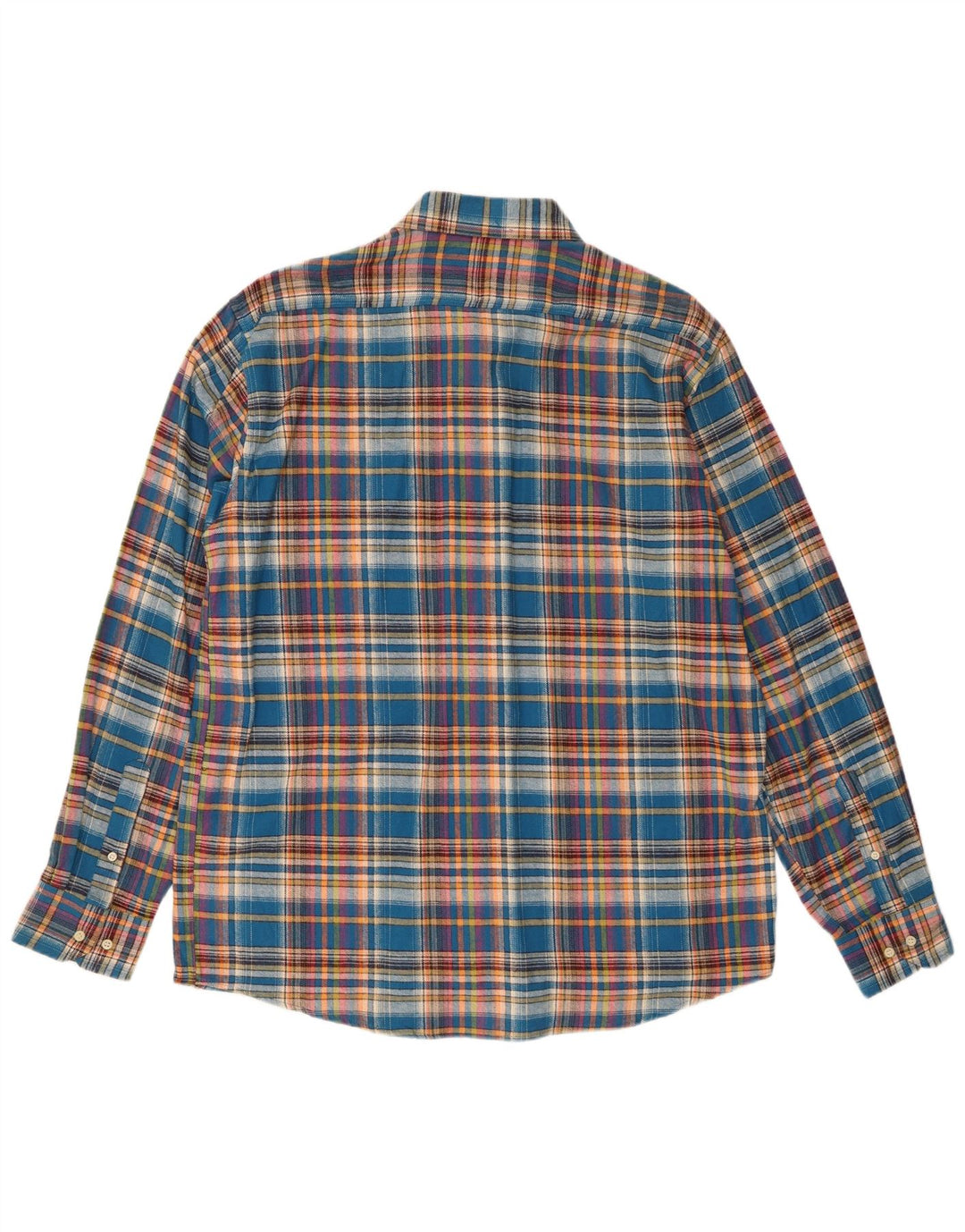 Camisa masculina de flanela Evolution 2XL algodão xadrez azul