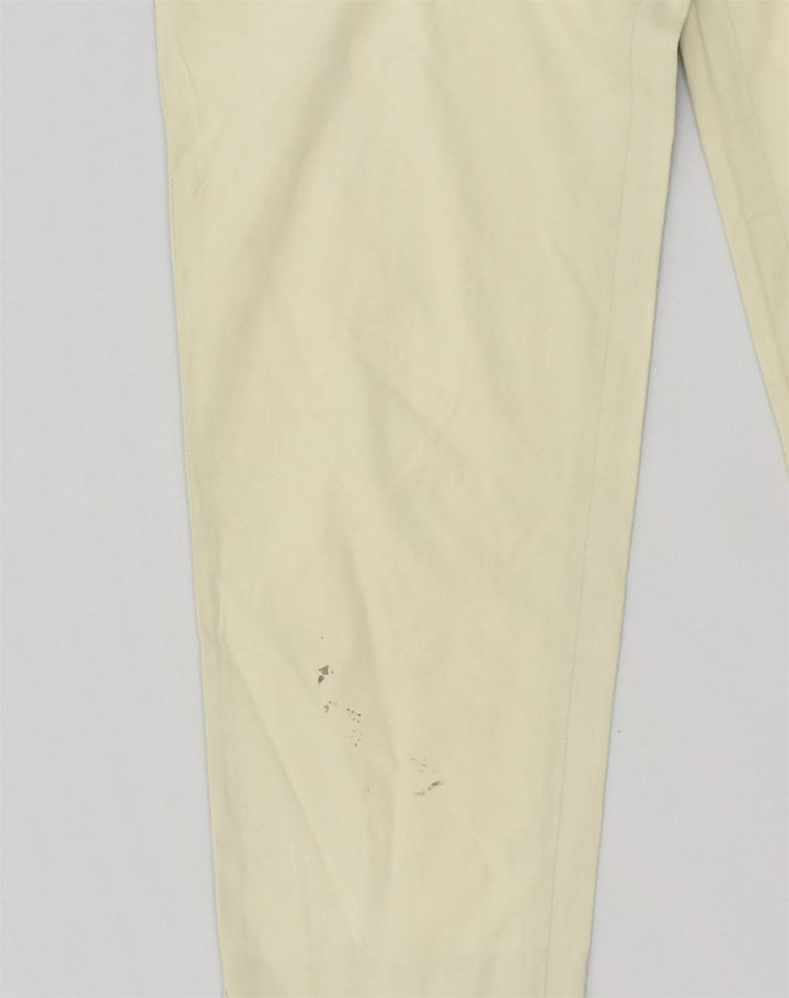 VINTAGE Womens Pegged Casual Trousers W24 L26  Beige Cotton | Vintage Vintage | Thrift | Second-Hand Vintage | Used Clothing | Messina Hembry 