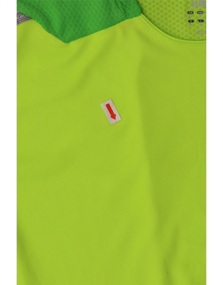 Camiseta masculina regular adidas média verde listrada poliéster esportiva