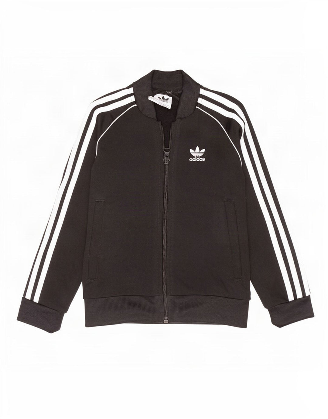 Casaco de treino feminino Adidas 5-6 anos preto poliéster