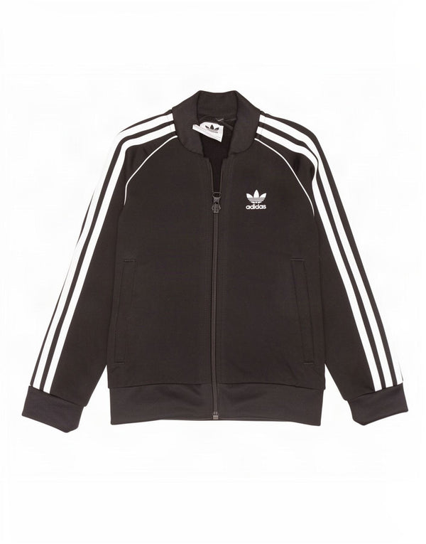 Casaco de treino feminino Adidas 5-6 anos preto poliéster