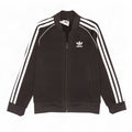 Casaco de treino feminino Adidas 5-6 anos preto poliéster