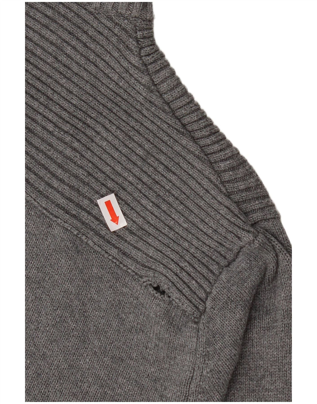 Suéter cardigã masculino JACK & JONES algodão cinza médio