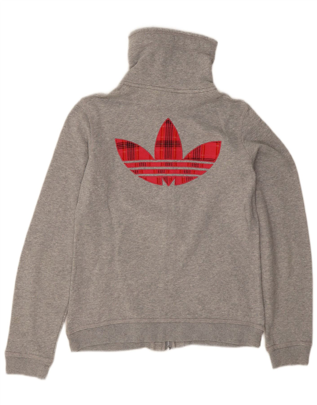 Jaqueta Adidas Feminina Graphic Tracksuit UK 14 Médio Cinza Flecked