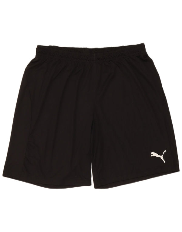 Shorts esportivos masculinos Puma grandes pretos