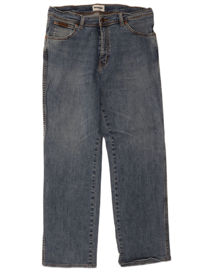 Wrangler Masculino Texas Straight Jeans W34 L29 Azul Algodão