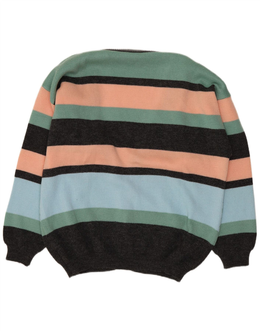 Suéter cardigã masculino VINTAGE IT 52/54 grande multicolorido Fair Isle