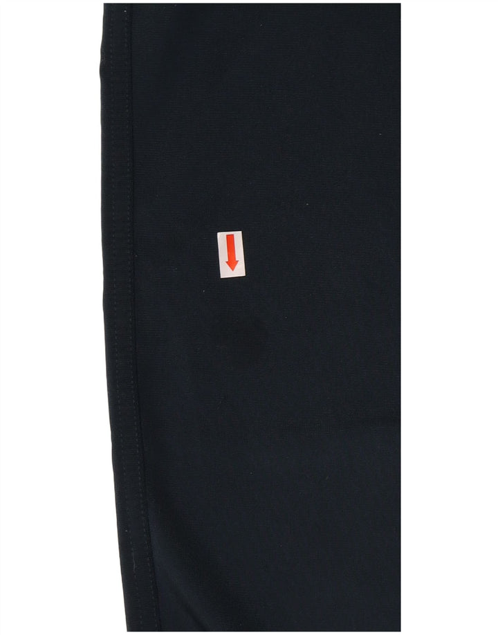 Calça de treino masculina Adidas UK 38/40 poliéster azul marinho médio