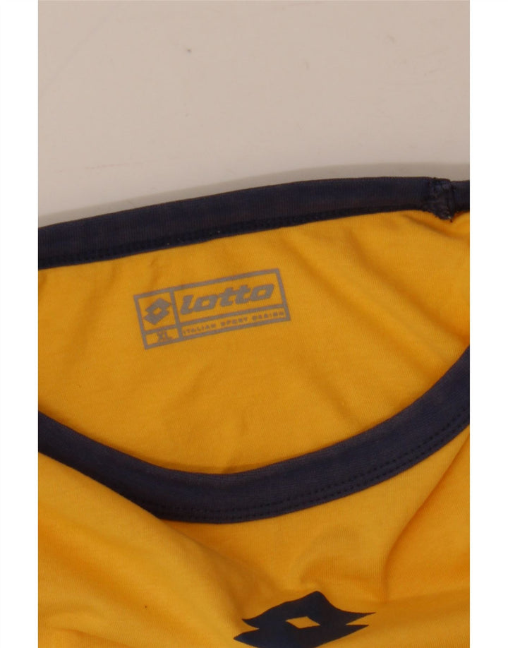Camiseta gráfica masculina Lotto Top XL amarelo