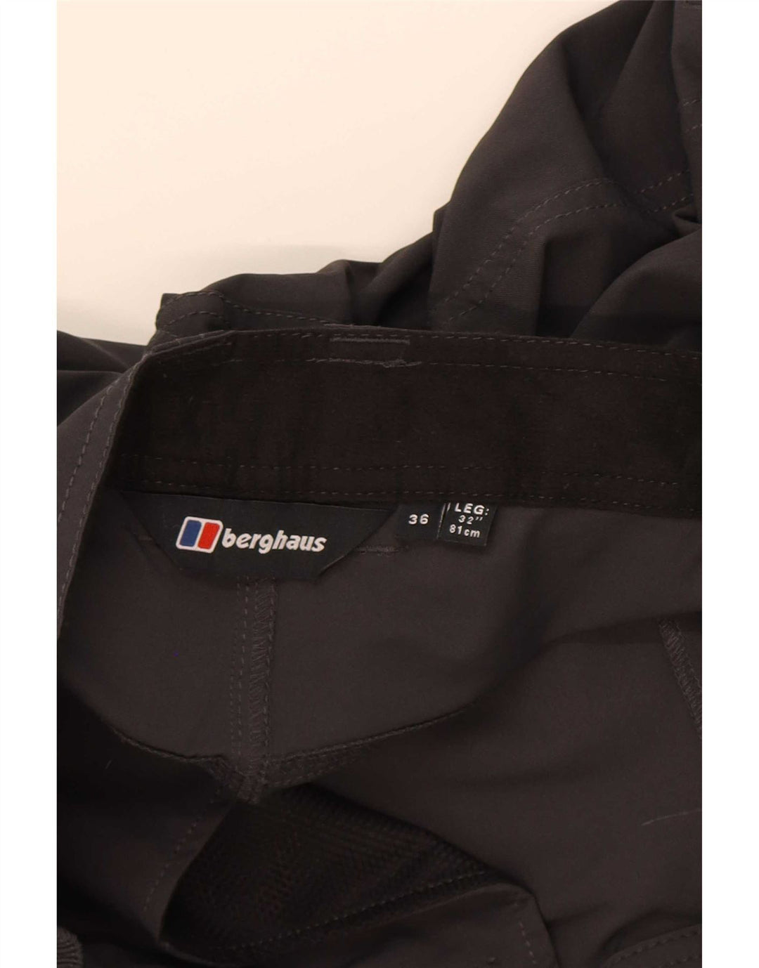 Calça cargo masculina Berghaus para caminhada W36 L32 cinza poliamida