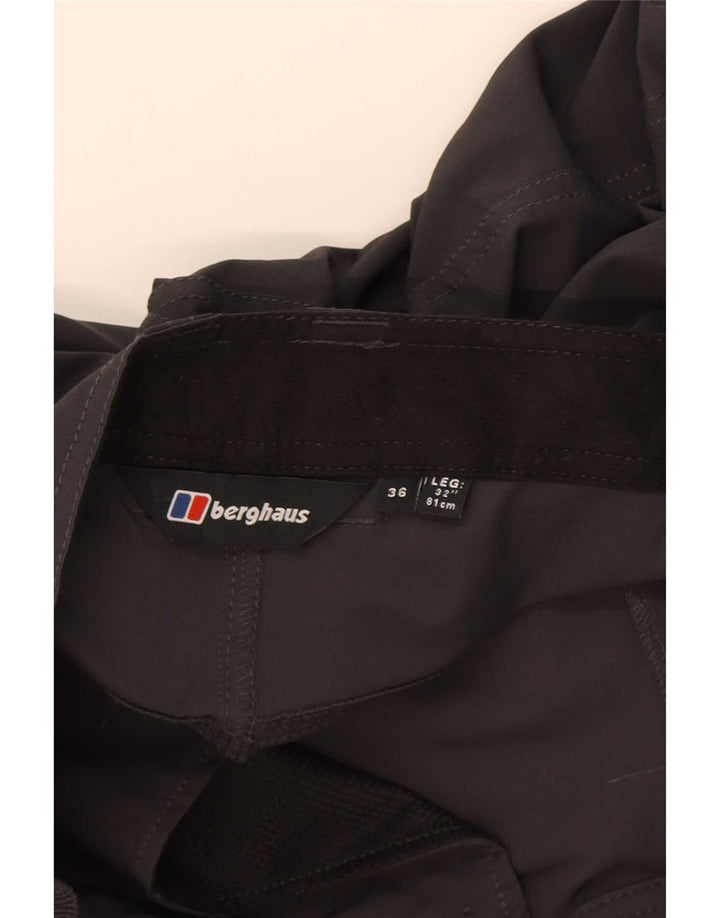 Calça cargo masculina Berghaus para caminhada W36 L32 cinza poliamida