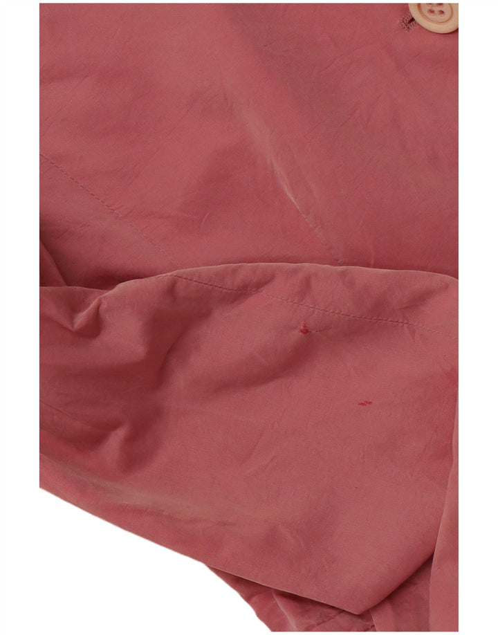 Jaqueta blazer feminina de 3 botões HUGO BOSS Reino Unido 14 grande algodão rosa