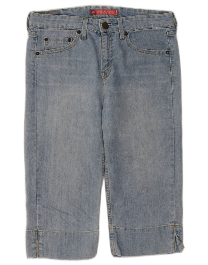 Bermuda jeans feminina Levi's US 9 médio W32 azul Rami
