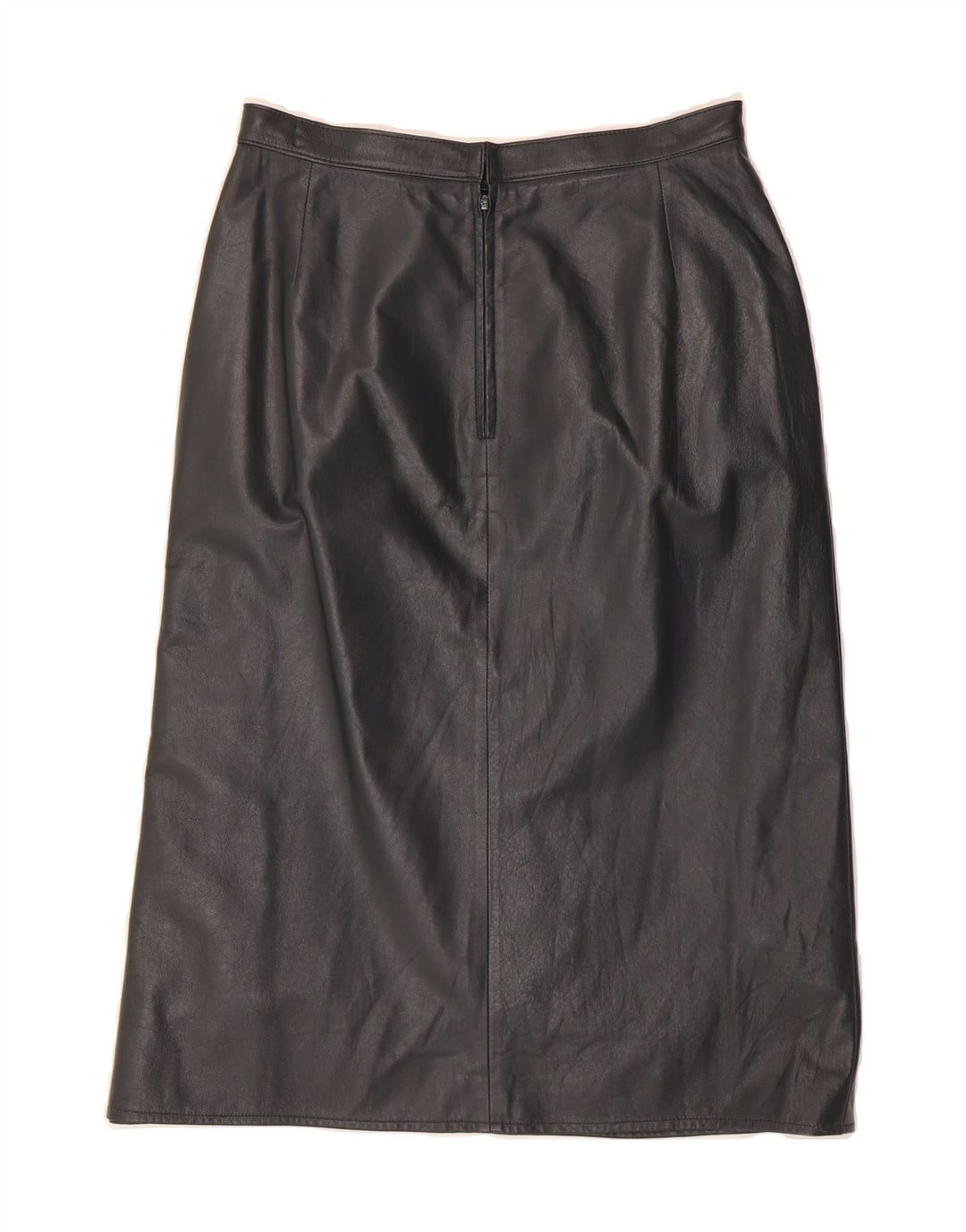 VINTAGE Womens Leather Skirt W28 Medium  Black Vintage Vintage and Second-Hand Vintage from Messina Hembry 