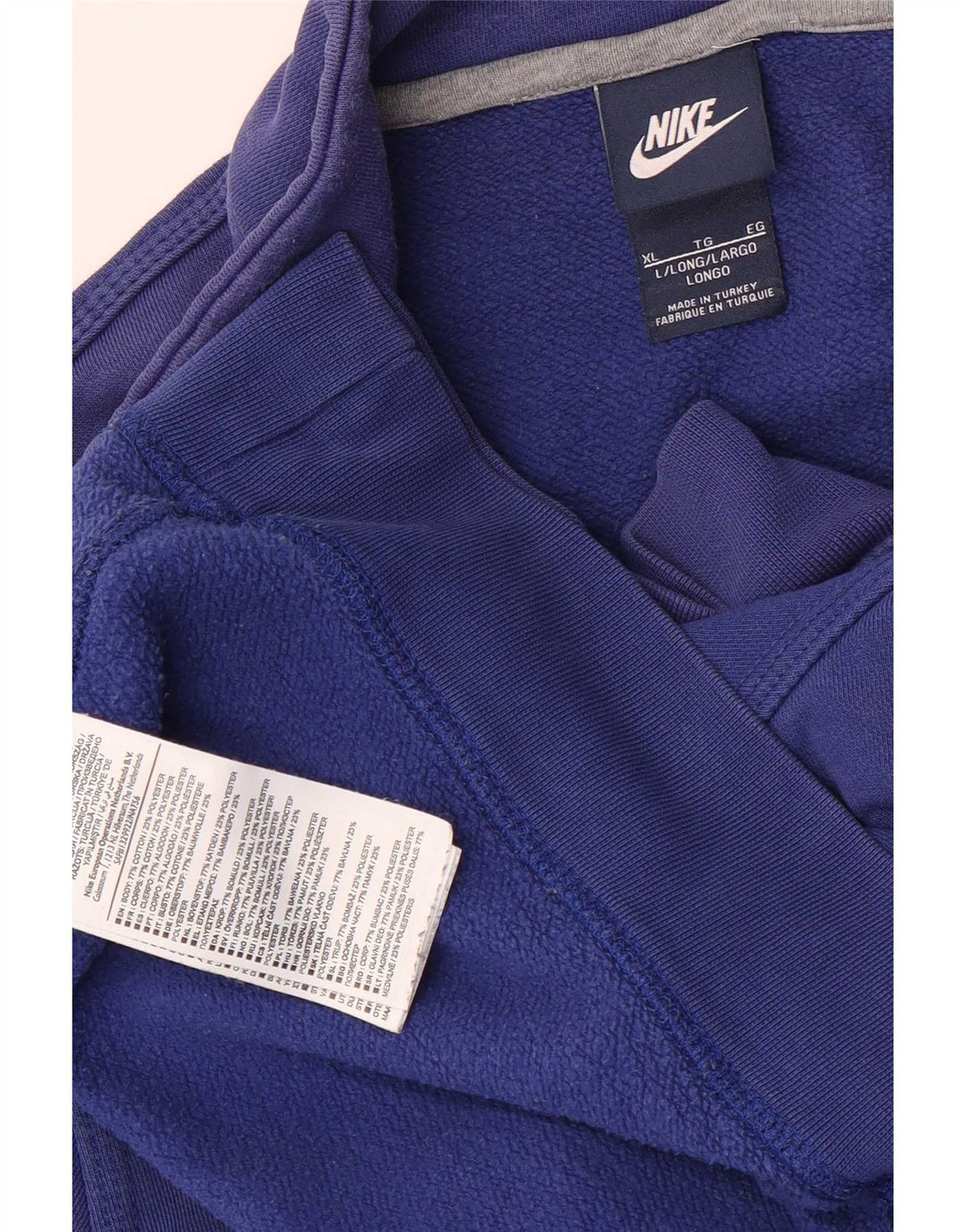 Nike Mens Tracksuit Top Jacket XL Azul Algodão
