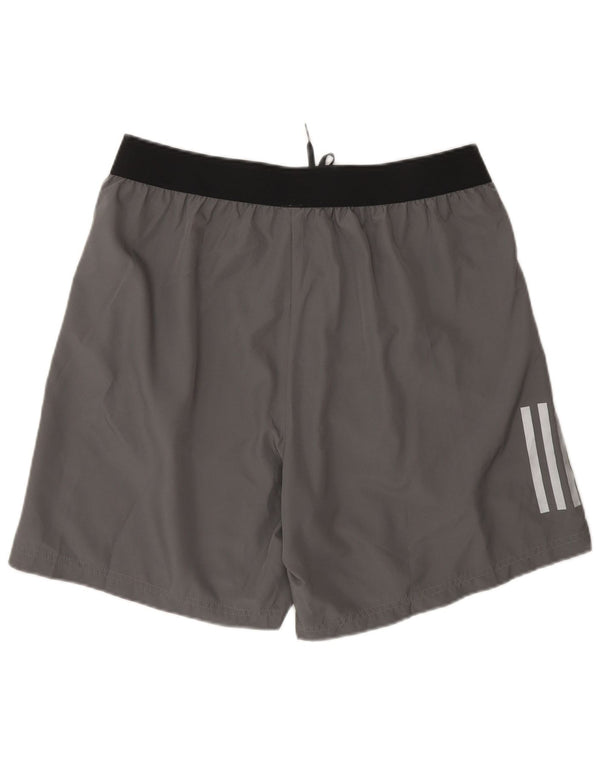 Adidas Mens Aeroready Sport Shorts Grande Cinza Colorblock Poliéster