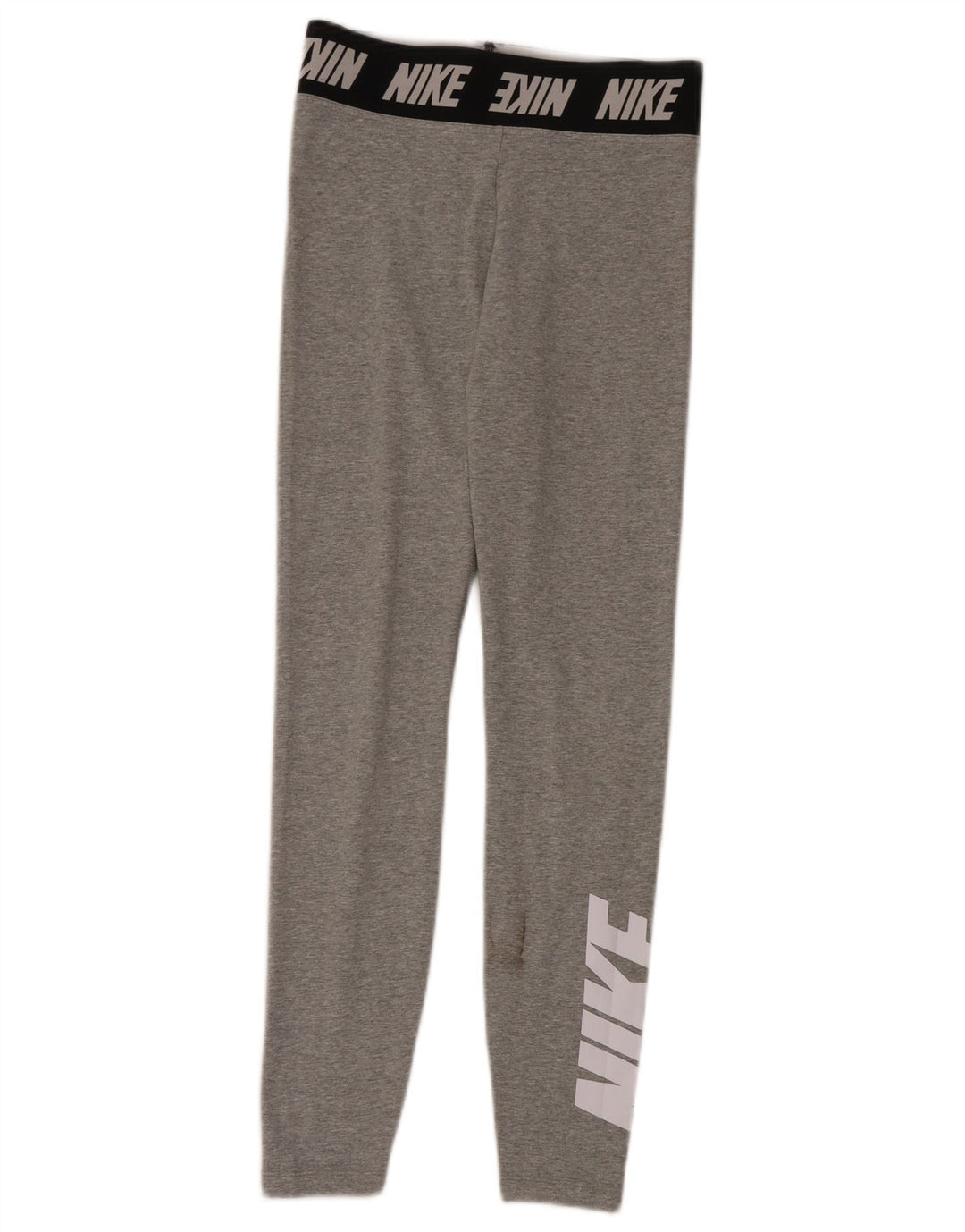Leggings Nike Femininas Graphic UK 10 Pequenas Cinza Algodão