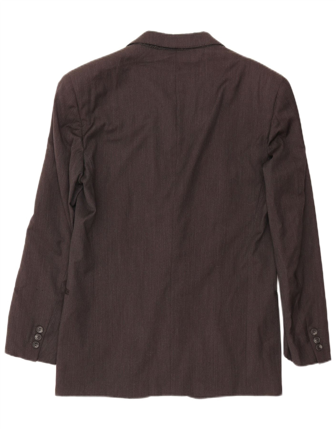 Jaqueta blazer masculina de 2 botões VALENTINO IT 46 pequena lã virgem cinza