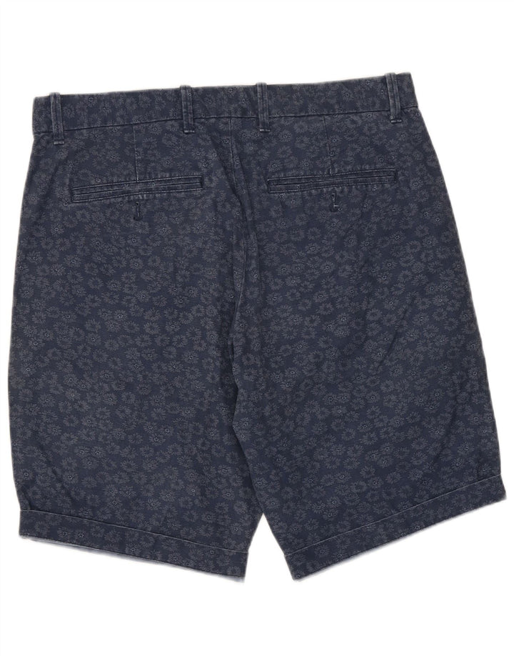 Shorts Chino Masculino GAP W30 Algodão Floral Azul Marinho Médio