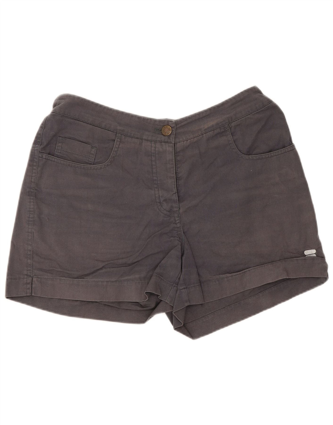 Shorts Cargo Feminino Fila Médio W28 Algodão Cinza