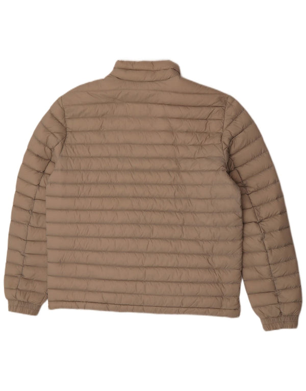 Jaqueta acolchoada masculina Tommy Hilfiger UK 40 grande poliamida bege
