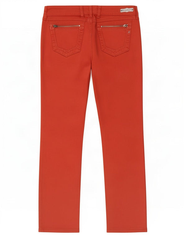 Replay Jeans feminino Jennpez Straight W30 L29 algodão laranja