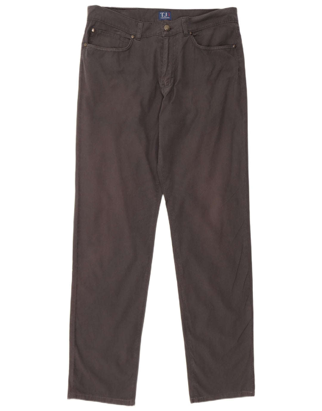Calça masculina reta casual TRUSSARDI W35 L32 algodão cinza