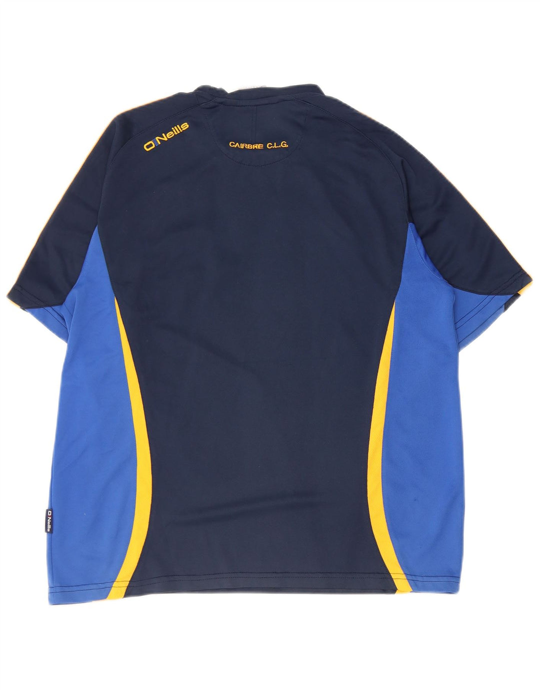 Camiseta gráfica masculina O'Neills Top médio azul marinho colorblock poliéster