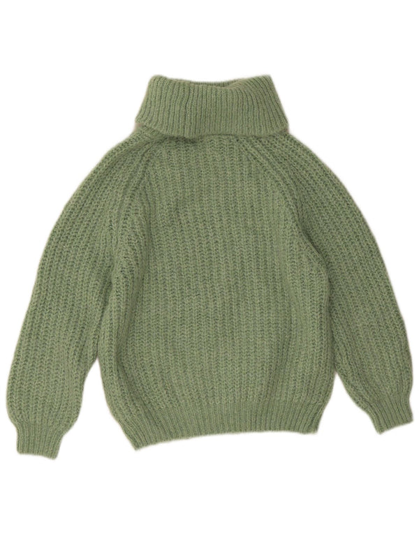 Suéter Zara Girls com gola redonda 11-12 anos poliéster verde
