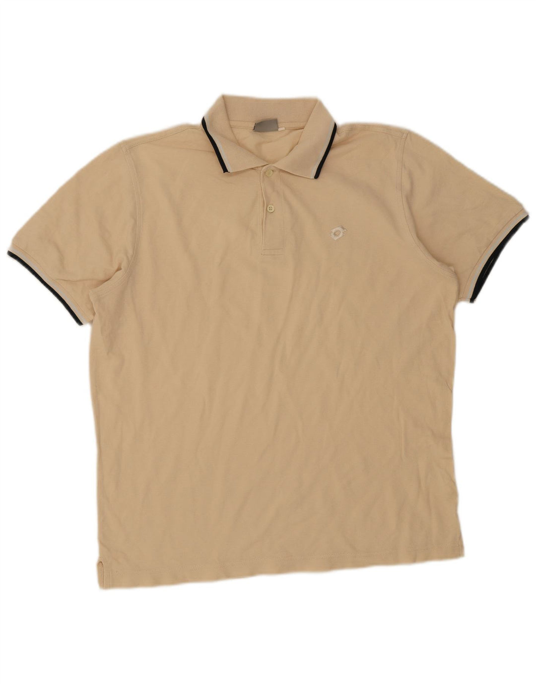 Camisa polo masculina Lotto XL bege listrada
