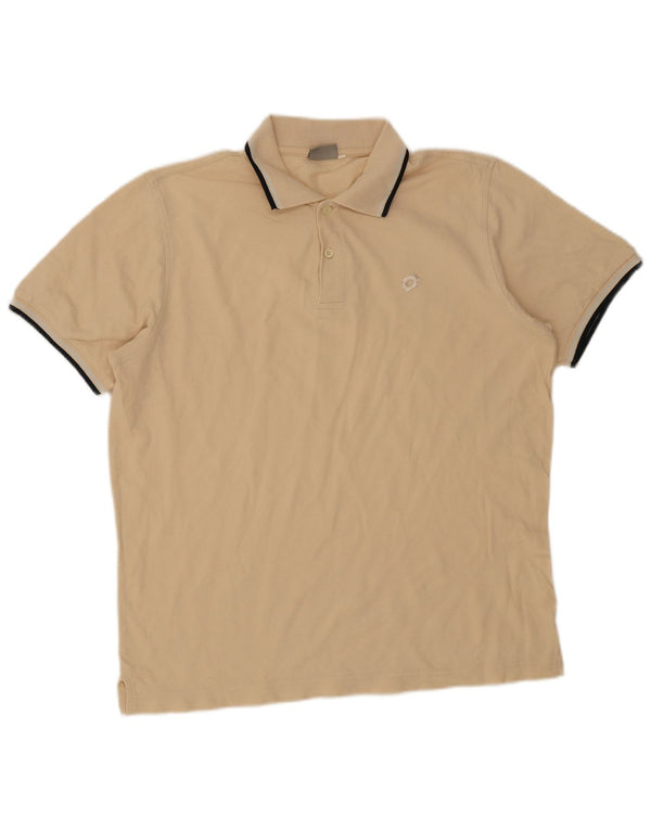 Camisa polo masculina Lotto XL bege listrada