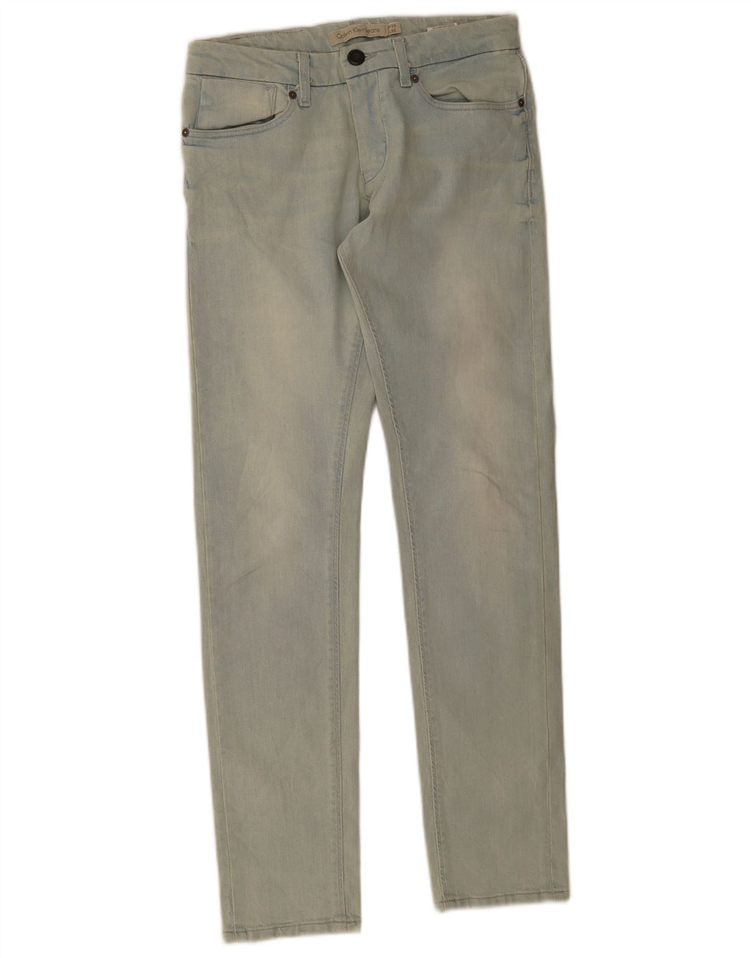 Calvin Klein Jeans Slim Feminino W25 L32 Azul Algodão