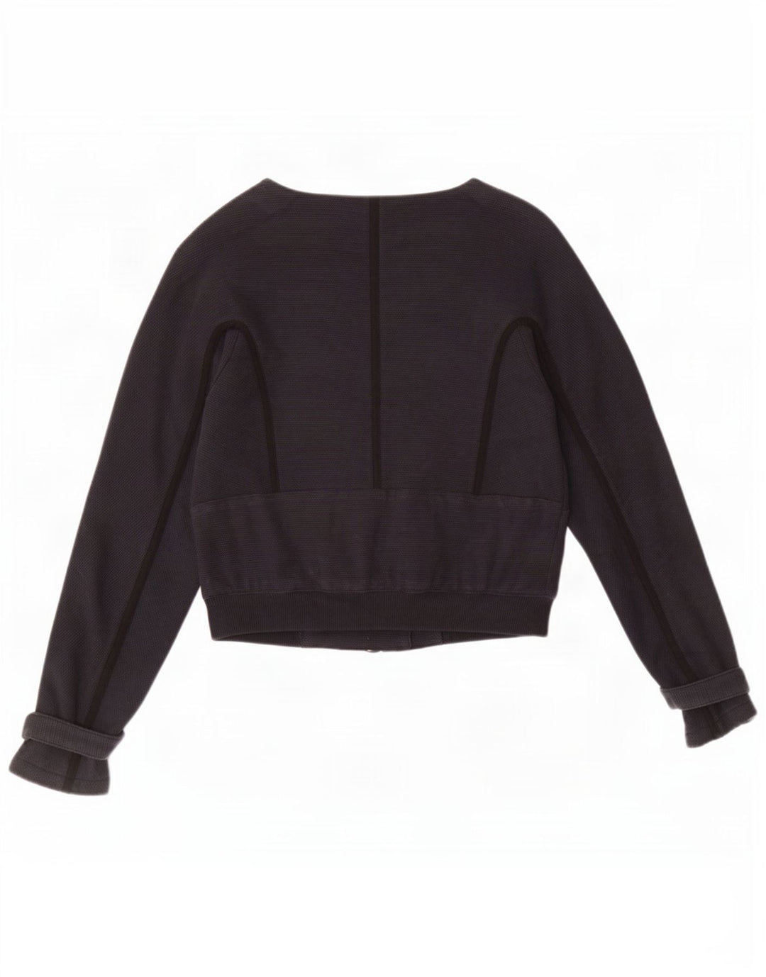 Jaqueta bomber feminina Armani Exchange Reino Unido 10 algodão preto pequeno