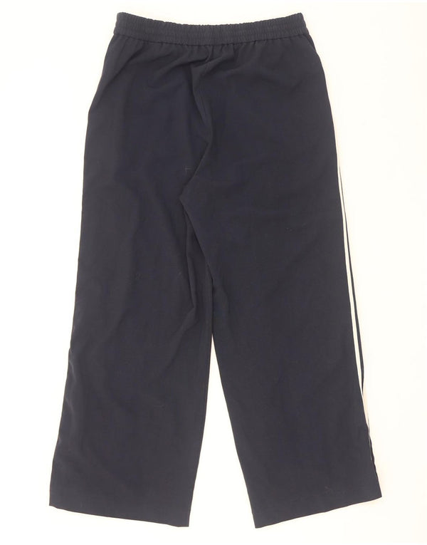 Calça casual feminina de cintura alta Marks & Spencer Reino Unido 16 grande W30 L30 azul marinho