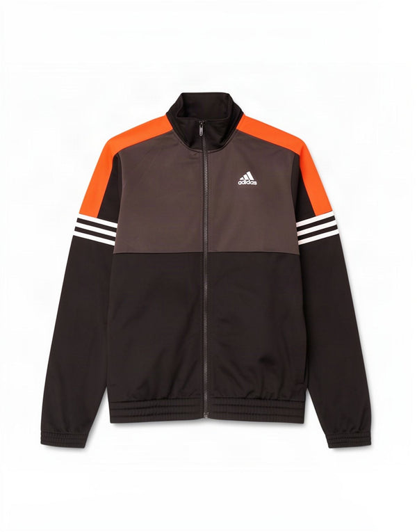 Adidas Mens Tracksuit Top Jacket UK 36/38 Pequeno Preto Colorblock Poliéster