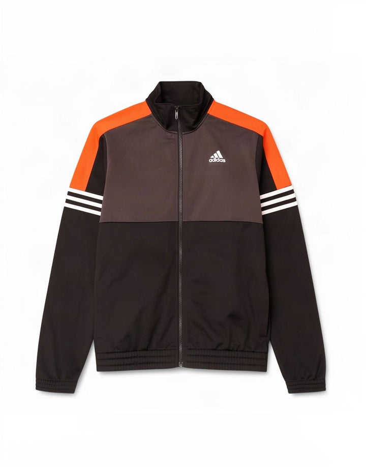 Adidas Mens Tracksuit Top Jacket UK 36/38 Pequeno Preto Colorblock Poliéster