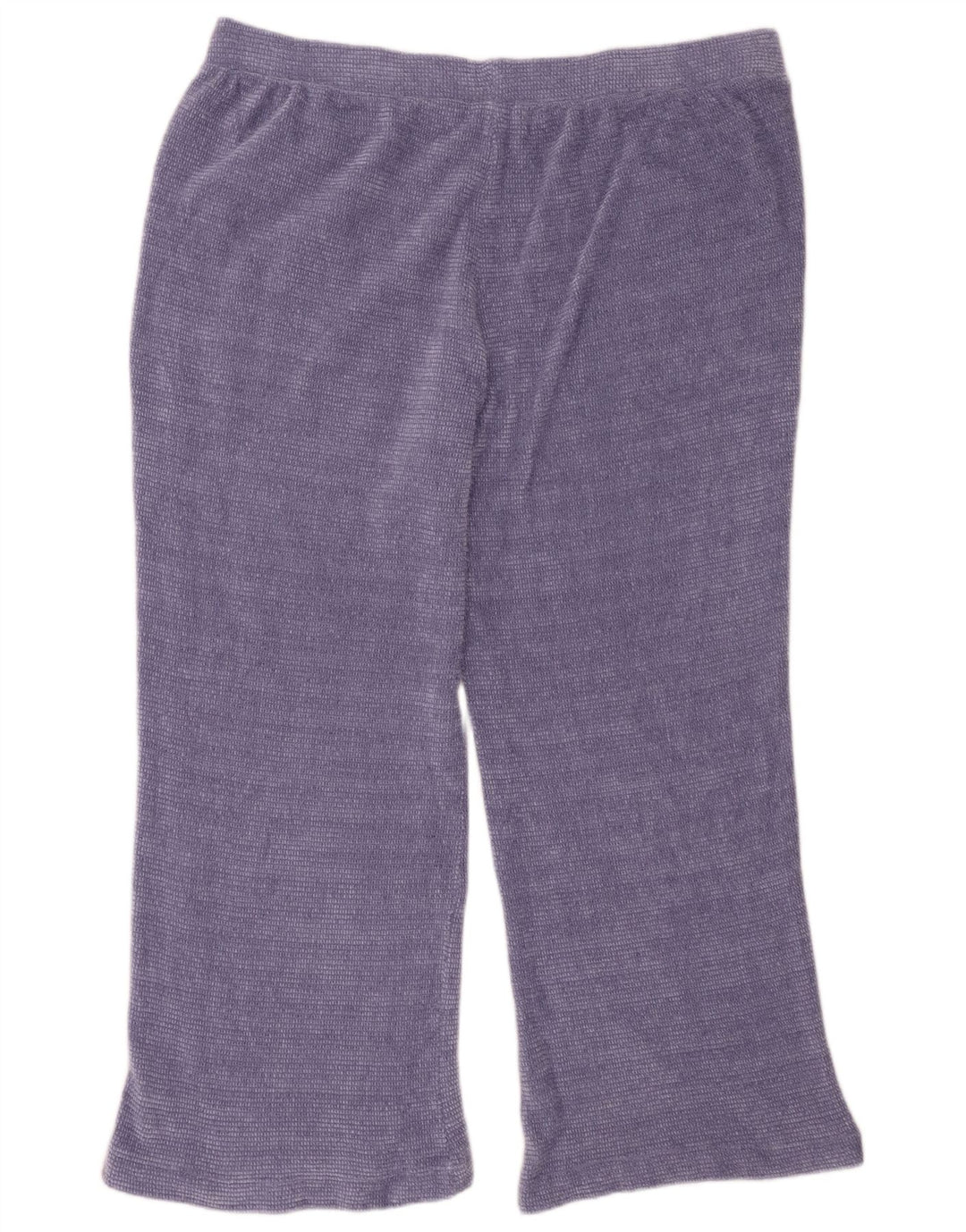 Calça de treino feminina de malha Marks & Spencer Reino Unido 18 XL roxo poliéster