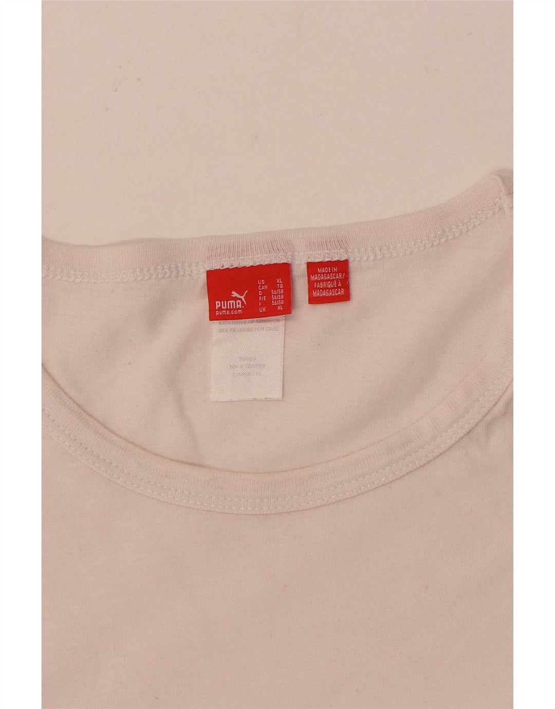 Camiseta masculina Puma Top XL algodão branco