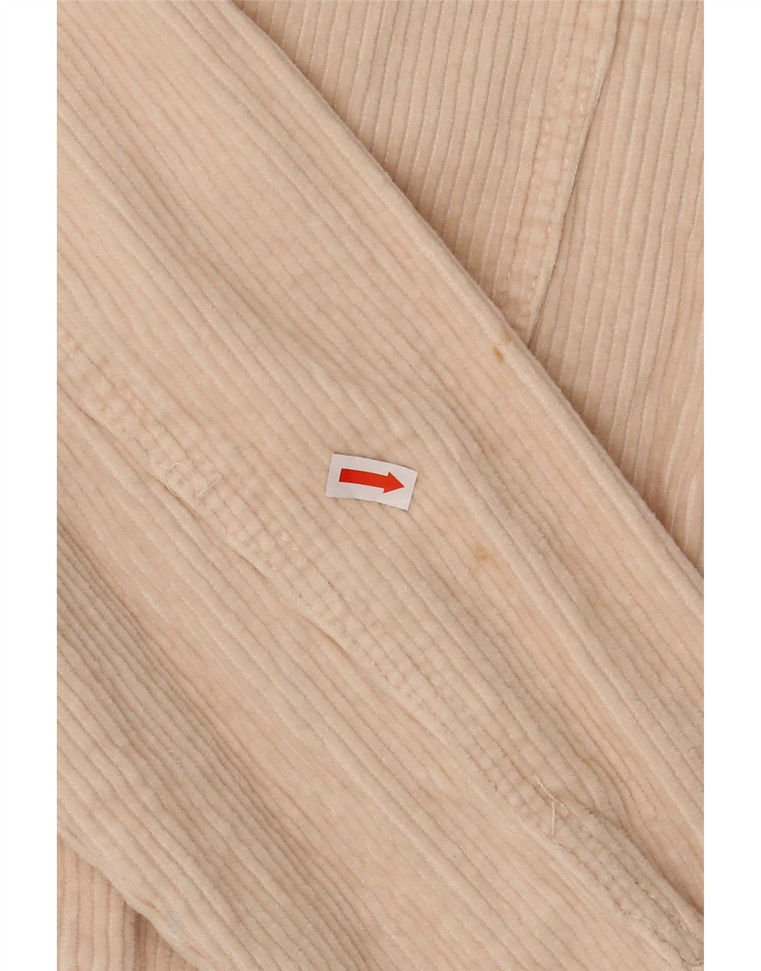 Camisa feminina de veludo cotelê ZARA UK 14 médio off white algodão