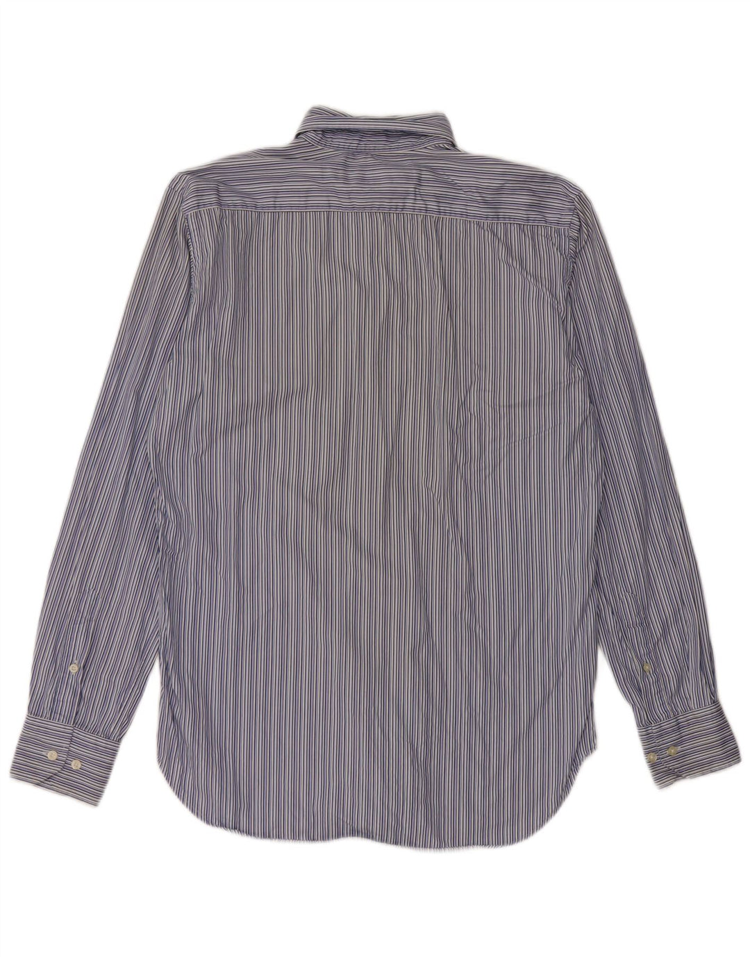 Camisa masculina Etro tamanho 40 algodão listrado azul médio